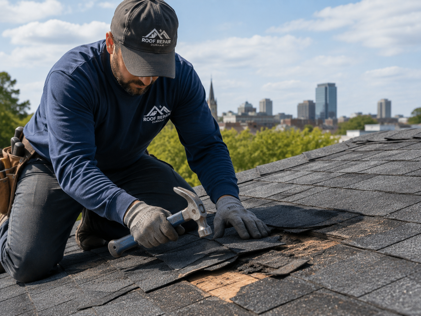 Shingle roof repair in Durham, NC