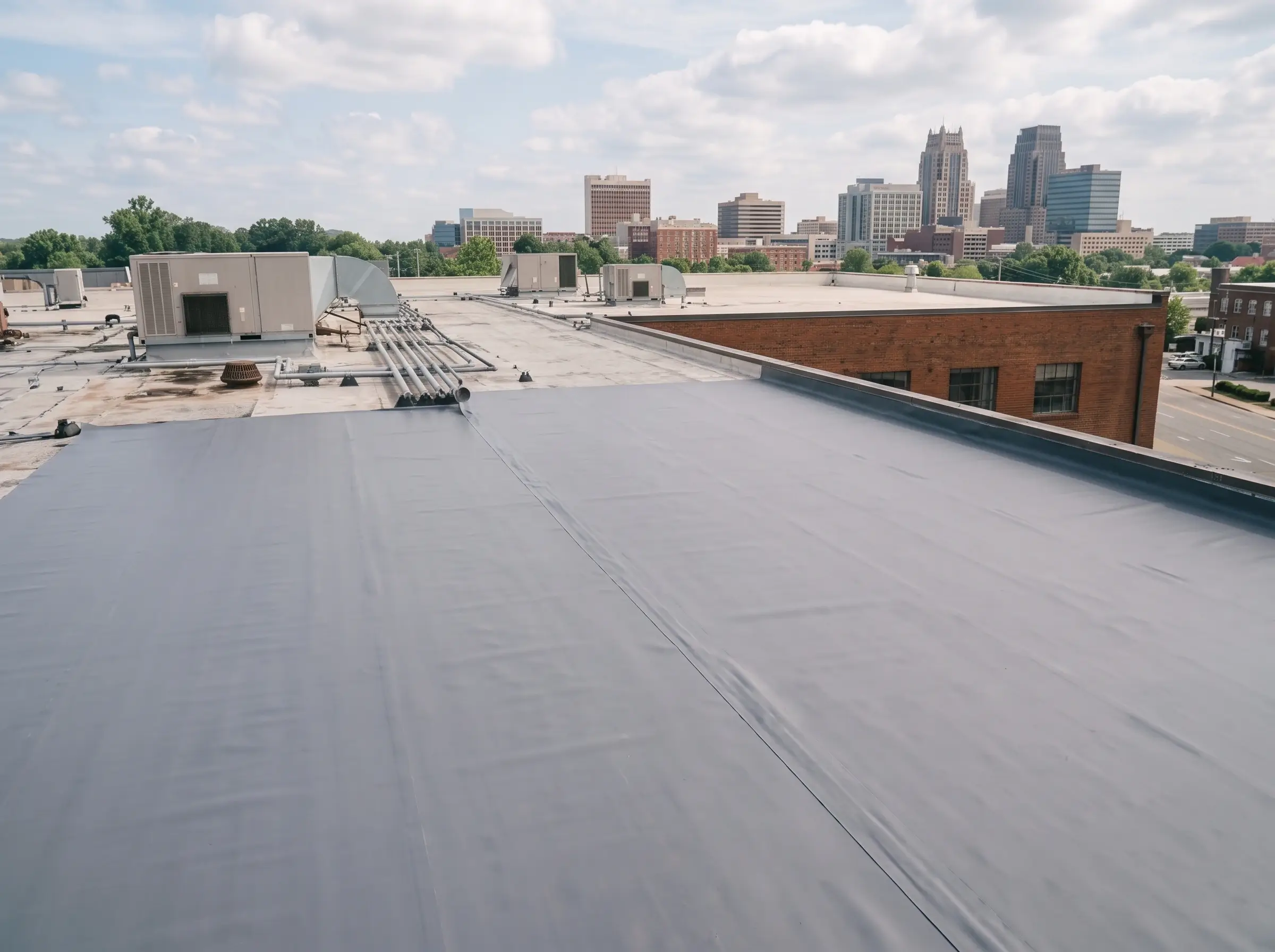 Completed Commercial Roof Repair Durham