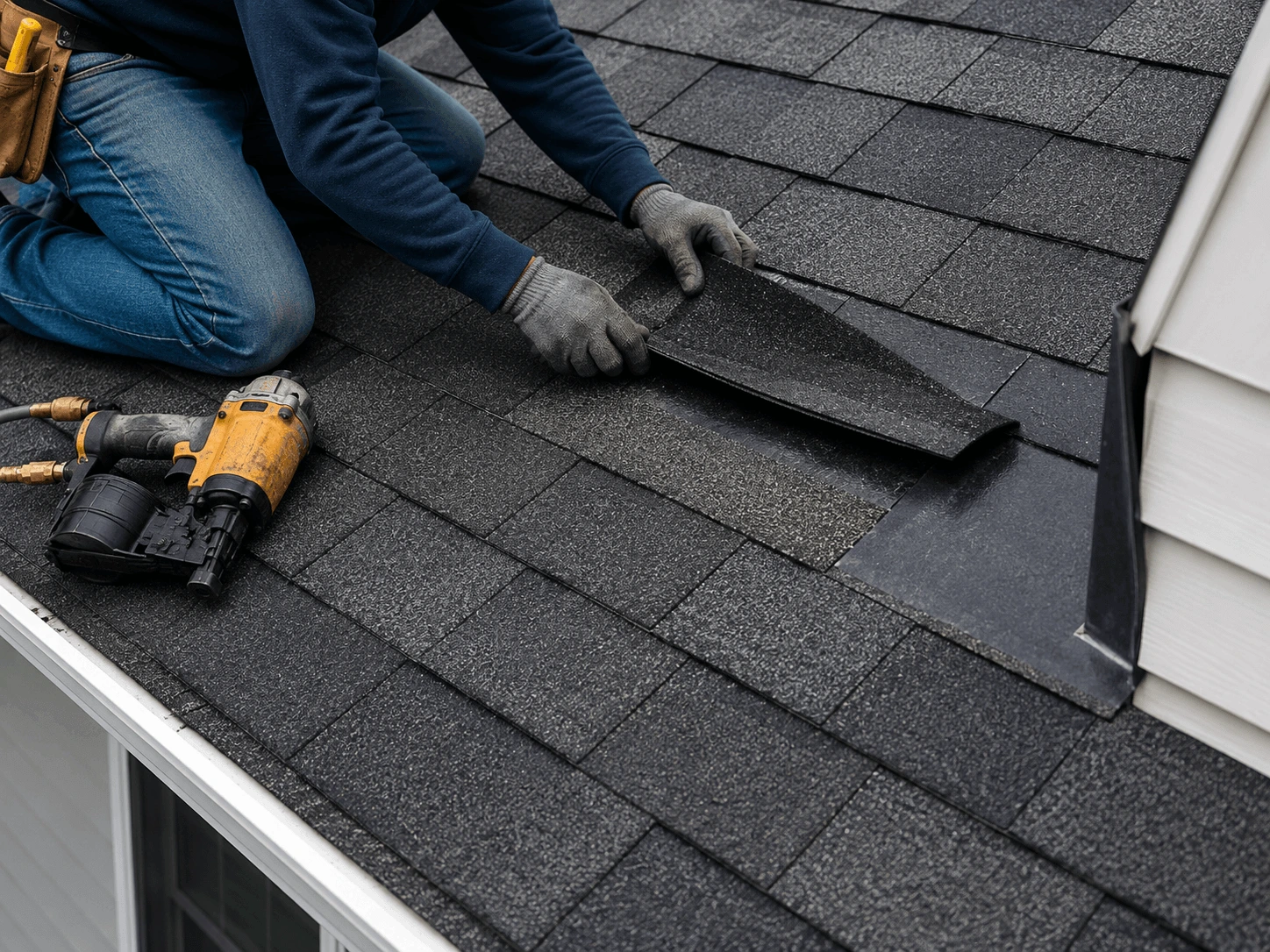 Roof Leak and Valley Flashing Repair in Old West Durham NC 27705